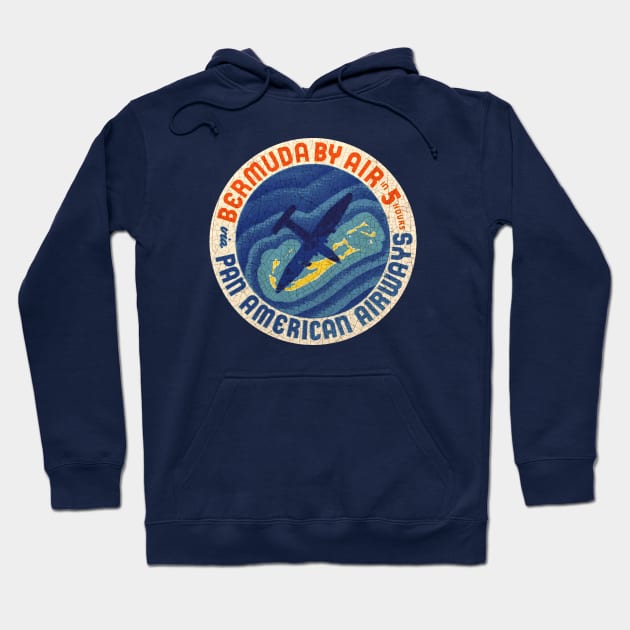 Bermuda By Air Hoodie by Midcenturydave